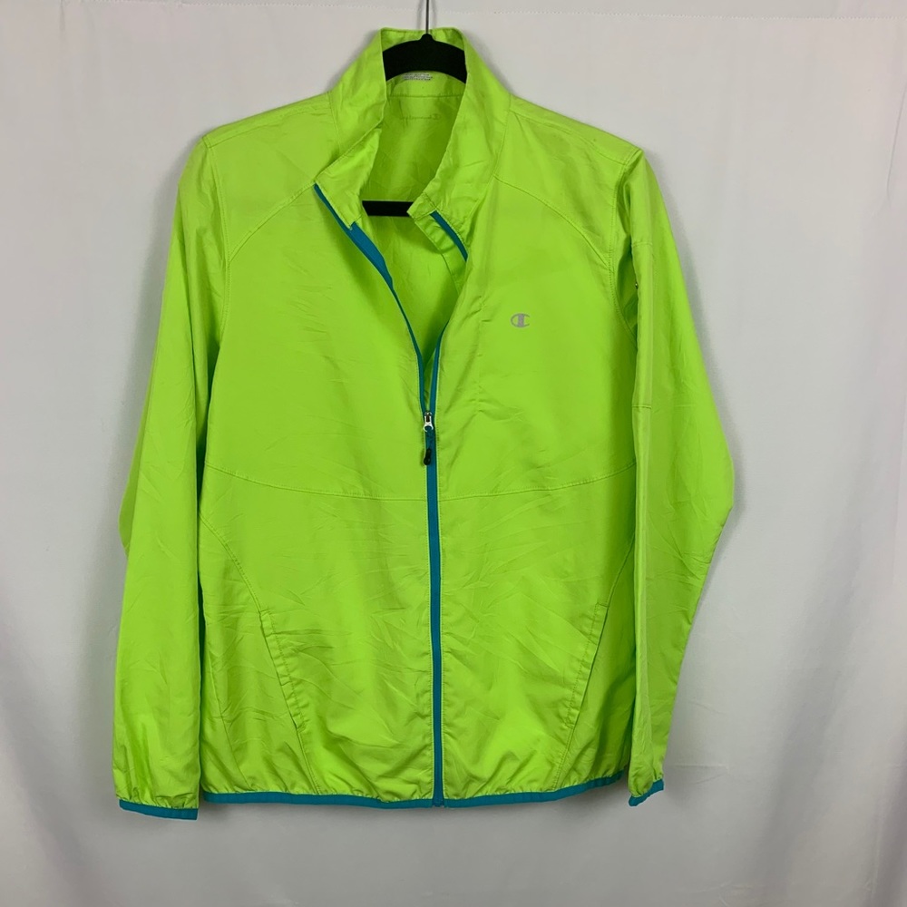 Neón green champion windbreaker
